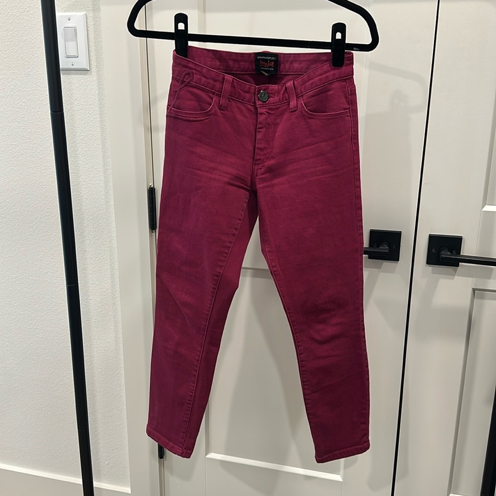 Women’s cropped Banana Republic jeans • size: 24 petite • lower rise